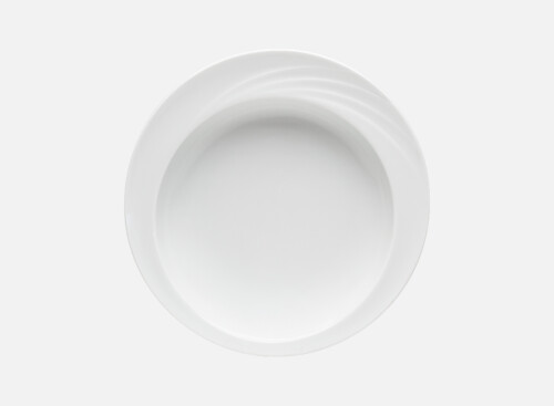 Komfortteller tief rund Fahne Relief 23cm