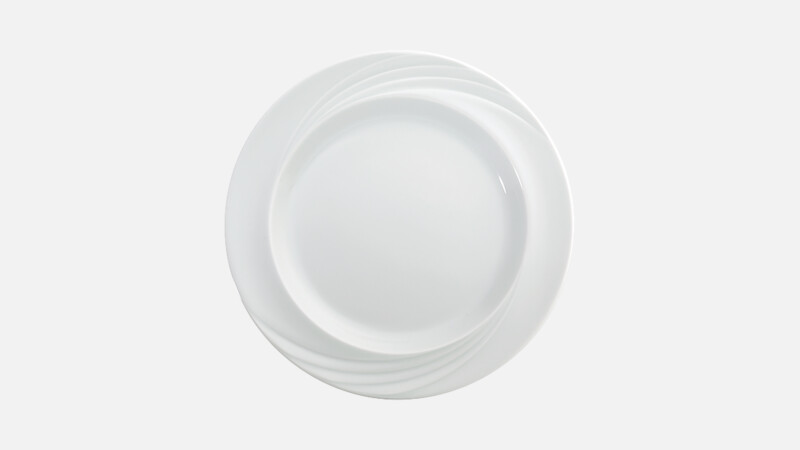 DONNA SENIOR - Spezialteller flach rund Fahne Relief - 24cm