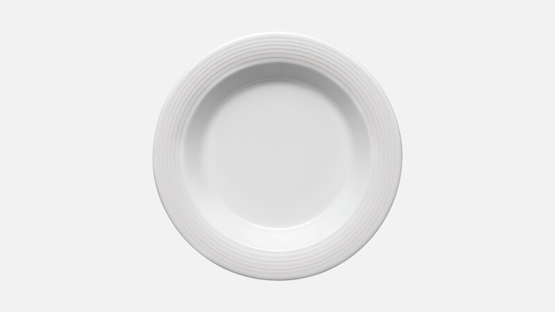 INVITA DIALOG - Spezialteller tief rund Fahne Relief - 23cm