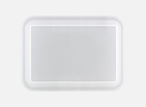 Deckel s. hoch milchig 19x14cm