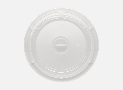 Cloche m. Griff s. hoch milchig 24cm