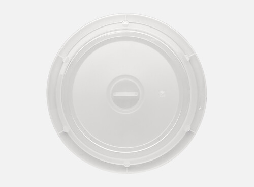 Cloche m. Griff hoch milchig 25cm