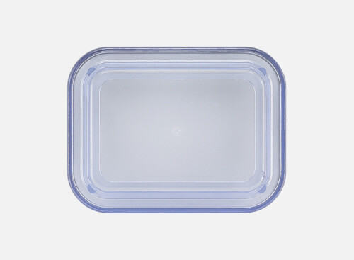 Deckel hoch blau-transp. 13x10cm