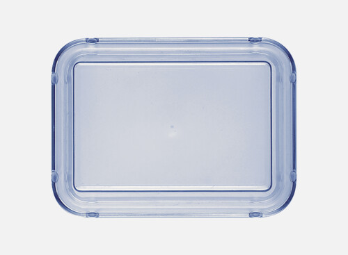 Deckel s. hoch blau-transp. 18x13cm