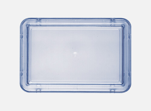 Deckel hoch blau-transp. 19x13cm