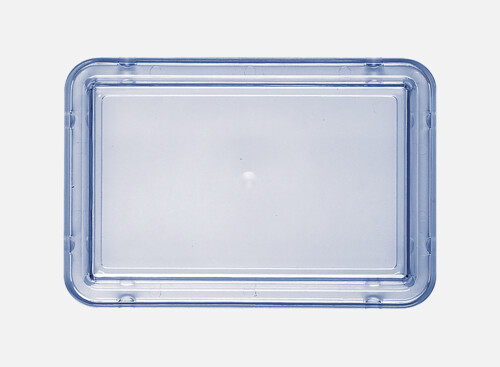 Deckel s. hoch blau-transp. 19x13cm