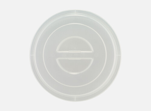 Cloche m. Griff hoch milchig 24cm