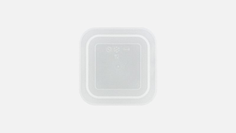 KUNSTSTOFFDECKEL - Deckel - milchig 9x9cm