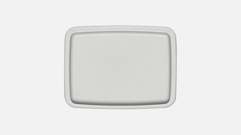 KUNSTSTOFFDECKEL - Deckel - grau 160°C 12x9cm