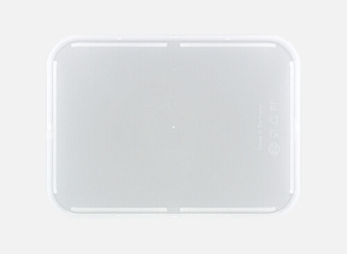 Deckel hoch milchig 19x14cm