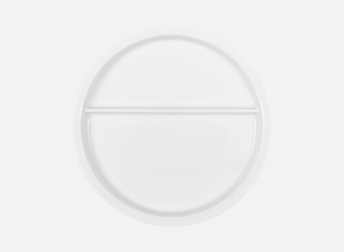 Teller flach rund 2-teilig pl. Boden 23cm