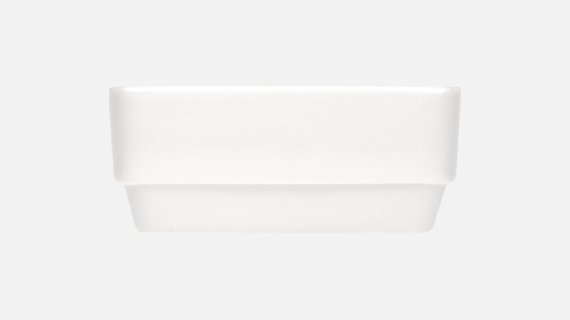 SYSTEMLINE - Schale rechteckig stpl. pl. Boden - 12x8cm/0.30l