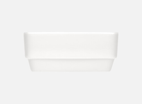 Bowl rectangular stackable pl. bottom 12x8cm/0.30l