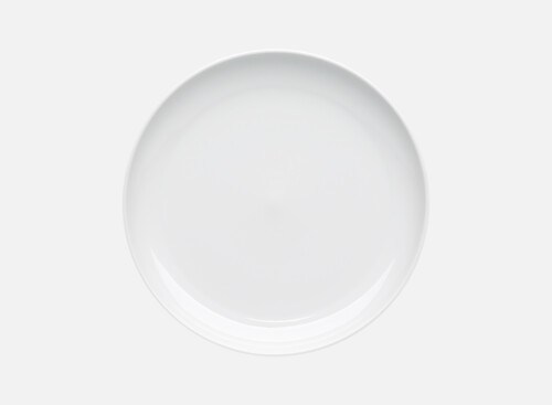 Teller flach rund pl. Boden 23cm