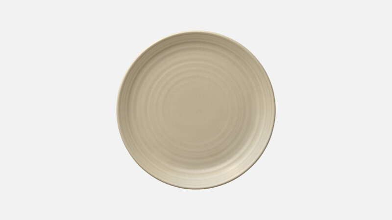 COUNTRY HOUSE - Teller flach coup Struktur - Kuchenteller SAND 23cm