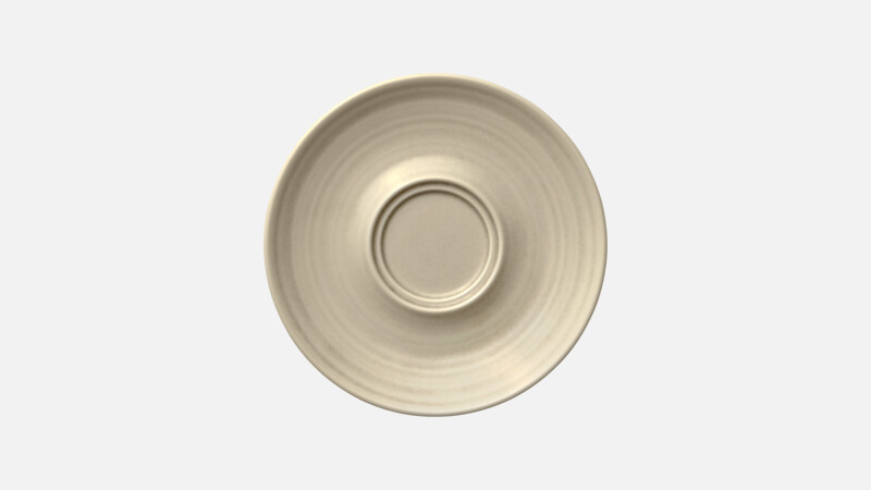 COUNTRY HOUSE - Untertasse Doppelspiegel Struktur - SAND 16cm