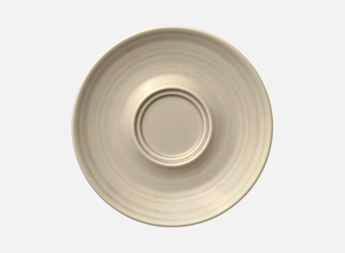 Untertasse Doppelspiegel Struktur SAND 16cm