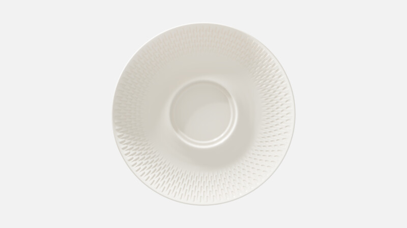 PURITY REFLECTIONS - Untertasse Doppelspiegel Relief - 21cm