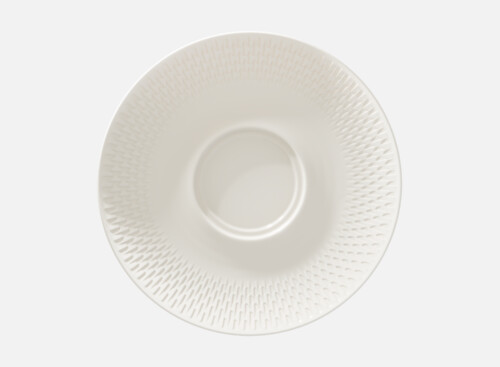 Saucer double well embossed 21cm