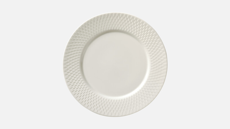 PURITY REFLECTIONS - Plate flat round with rim embossed - Dinner plate 29cm