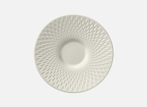 Saucer round embossed 14cm