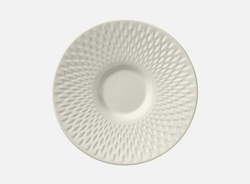 Combi saucer round embossed 16cm