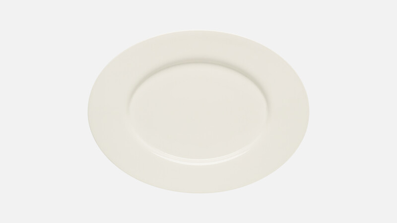 PURITY - Platte oval Fahne - Servierplatte 24x18cm