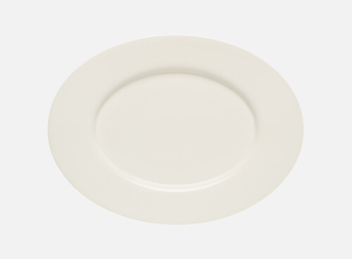 Platte oval Fahne 24x18cm