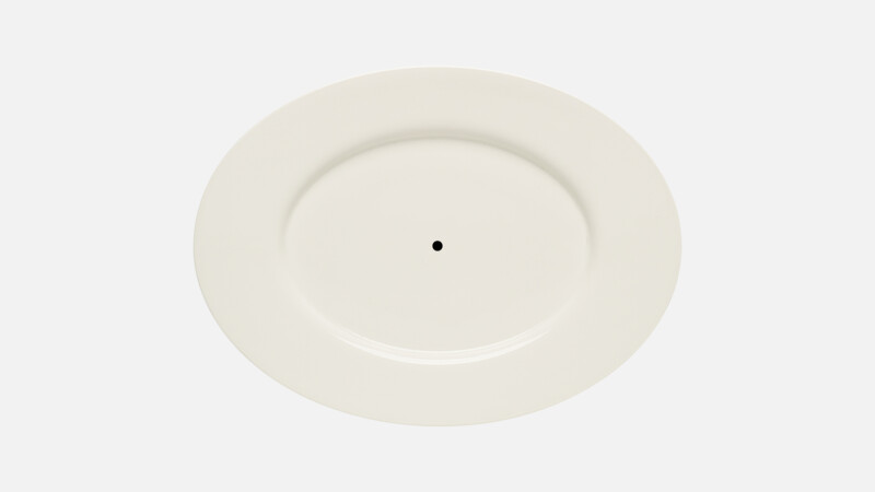 PURITY - Stand - Platter oval with rim 24cm