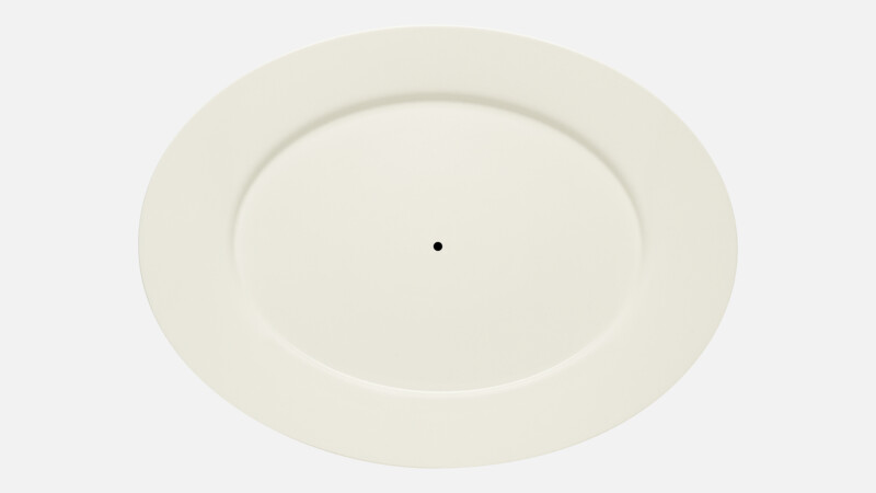PURITY - Stand - Platter oval with rim 33cm