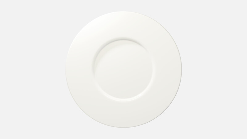 PURITY - Teller flach rund breite Fahne - 30cm