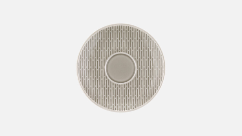 SCOPE - Untertasse rund Struktur - GRAY 12cm