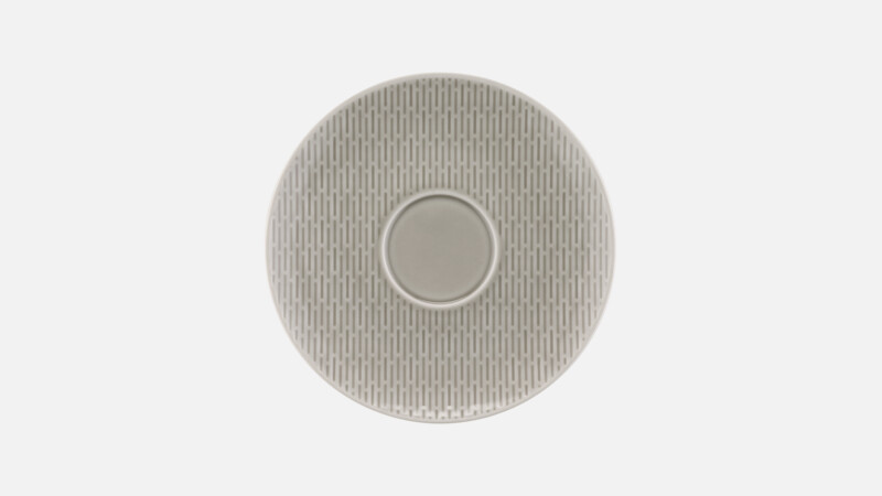 SCOPE - Kombi-Untertasse rund Struktur - GRAY 16cm