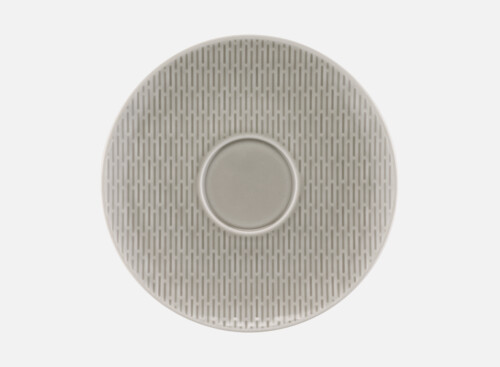 Combi saucer round structure GRAY 16cm