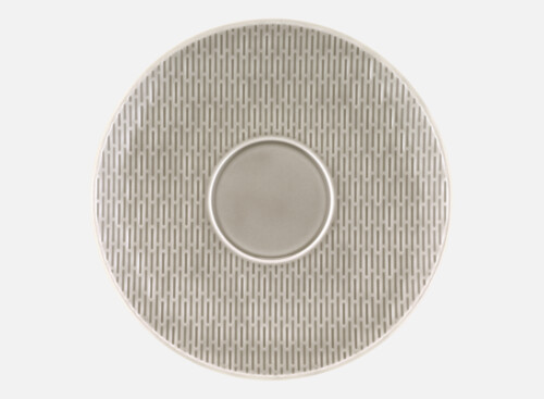 Untertasse rund Struktur GRAY 19cm