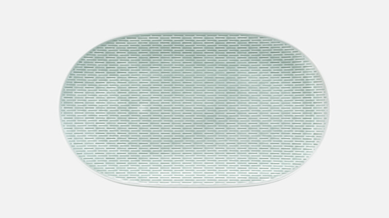 SCOPE - Platte oval coup Struktur - Servierplatte SEA 23x15cm