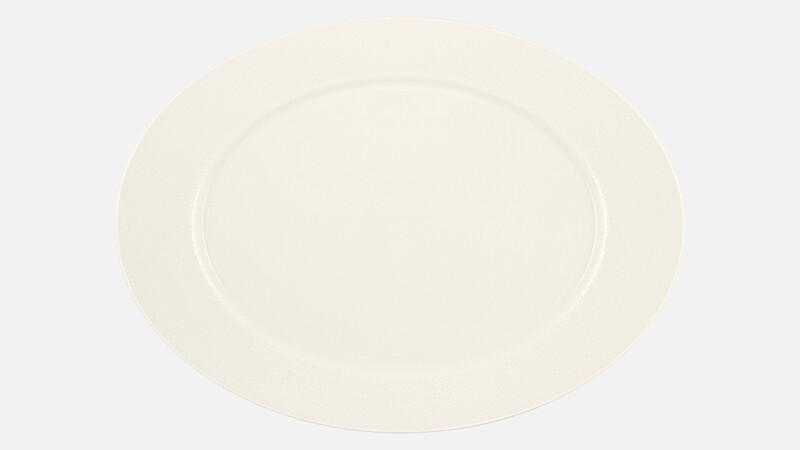 PURITY - Platte oval Fahne - Servierplatte 38x28cm