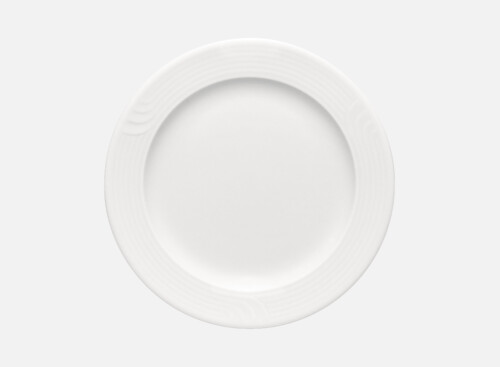 Teller flach rund Fahne Relief 16cm