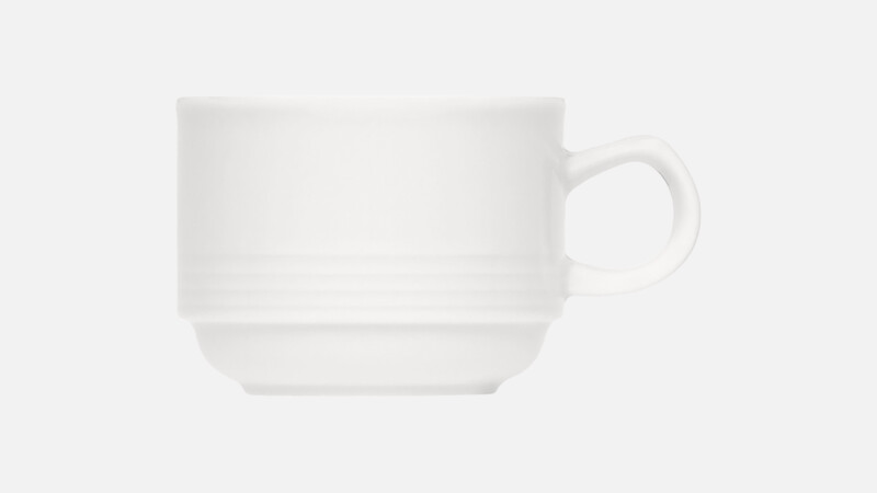 DIALOG - Obertasse stapelbar Relief - Kaffeetasse 0.22l