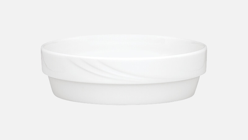 DONNA - Eintopfschüssel rund stpl. Relief - 17cm/0.85l