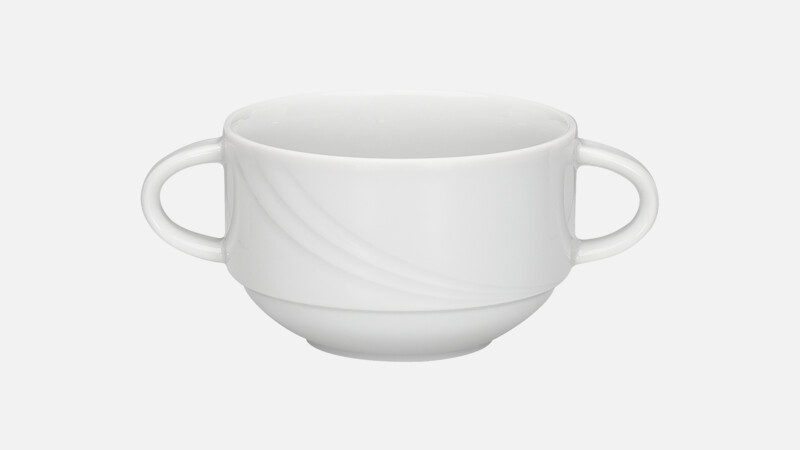 DONNA - Suppenobertasse stapelbar Relief - 0.28l