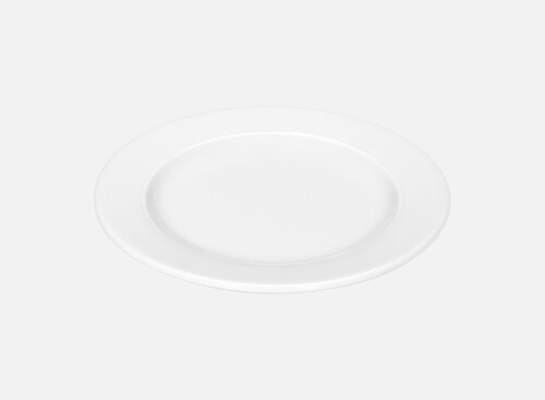 Plate flat round with rim 16cm