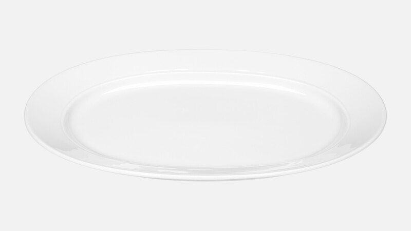 RELATION TODAY - Platte oval Fahne - Servierplatte 29x21cm