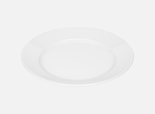 Plate flat round with rim 21cm