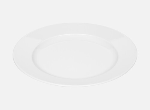 Plate flat round with rim 27cm