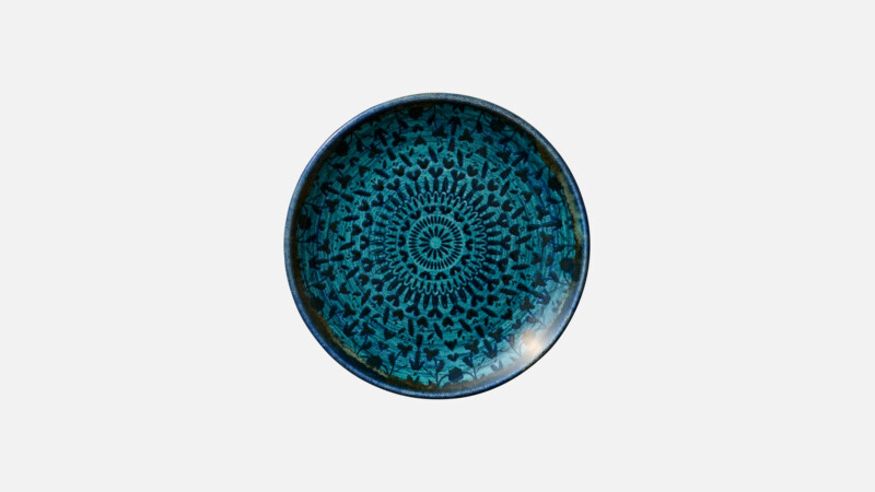 MIRAGE - Teller flach rund coup - indigo 15cm