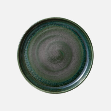 Plate round flat high rim 21cm