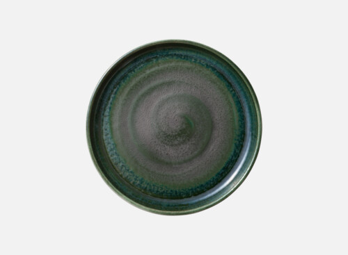 Plate round flat high rim 21cm