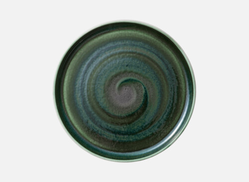 Plate round flat high rim 27cm