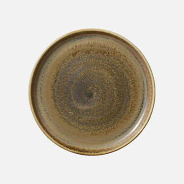 Plate round flat high rim 21cm